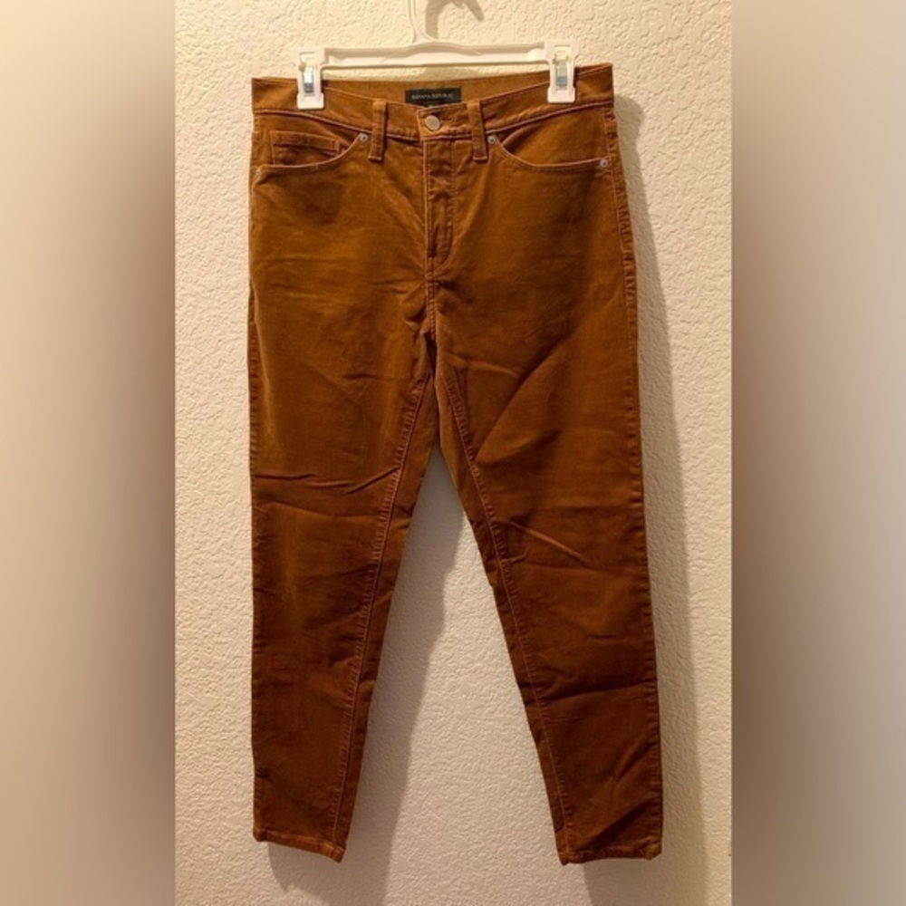 Banana Republic Mr Skinny Cord Camel Pants
